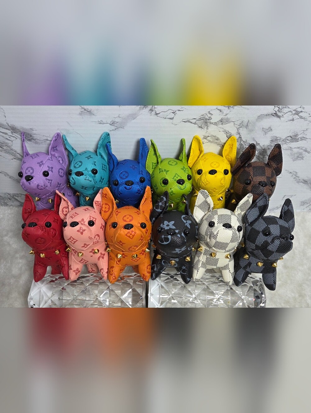 French Bulldog Bag Charm Full Set (12)NWT
